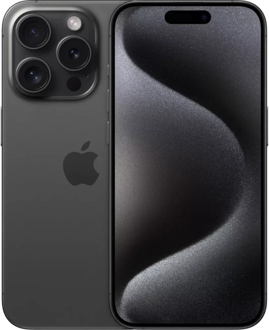 Смартфон Apple iPhone 15 Pro 256GB (черный титан)