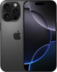 Смартфон Apple iPhone 16 Pro Dual eSim 256GB (черный титан) - фото
